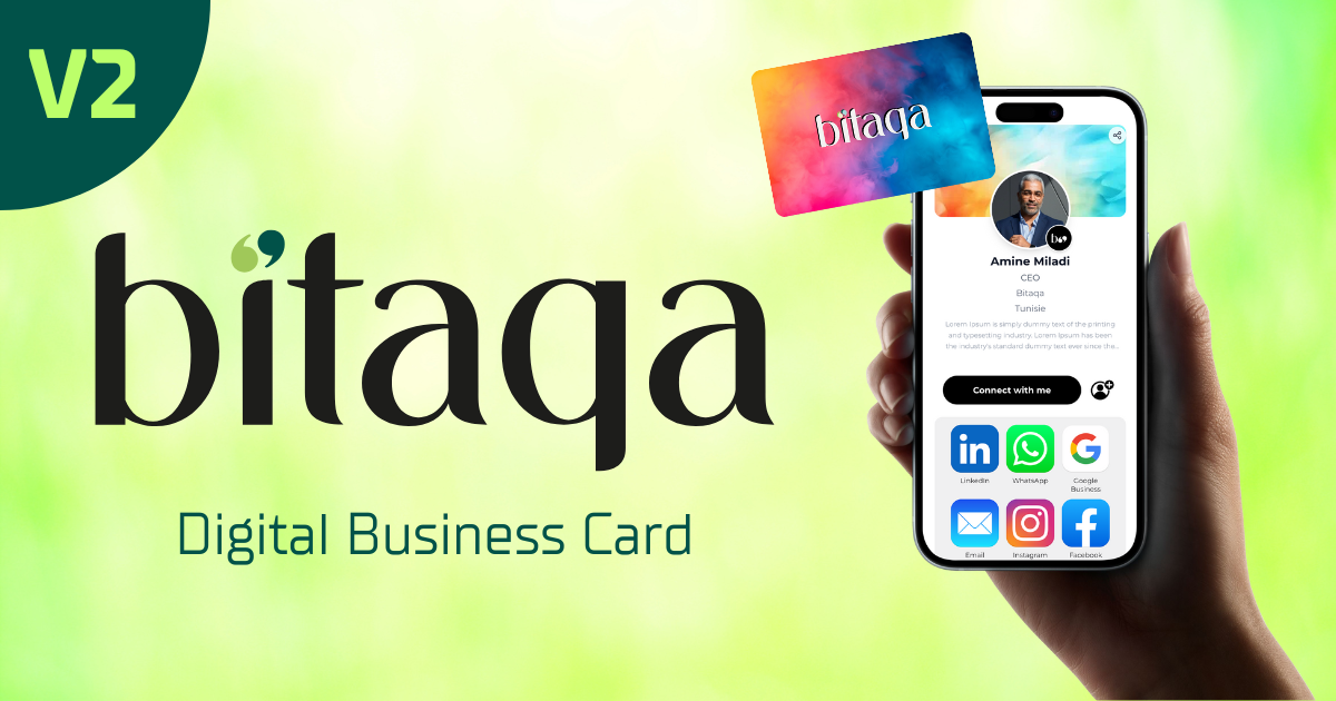 Bitaqa V2: The Digital Business Card Becomes a Real Professional Tool ...